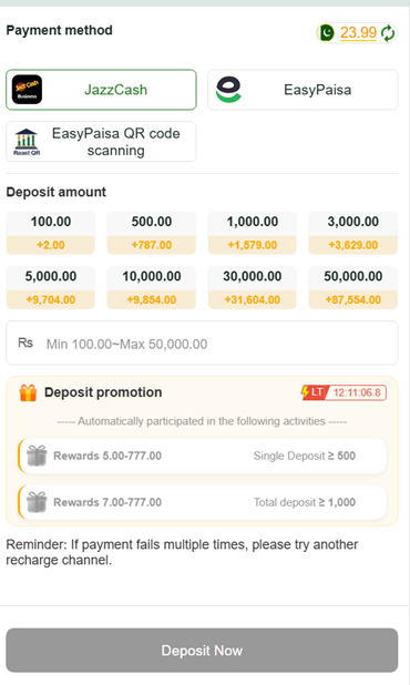 JZ777 Deposit