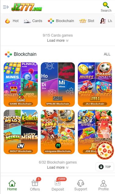 JZ777 Blockchain Games Screenshot