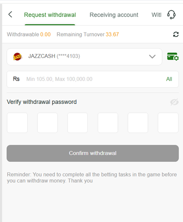 JZ777 Withdraw – How to Withdraw Money in Pakistan 2026