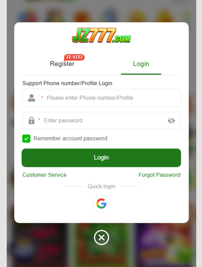 JZ777 Login